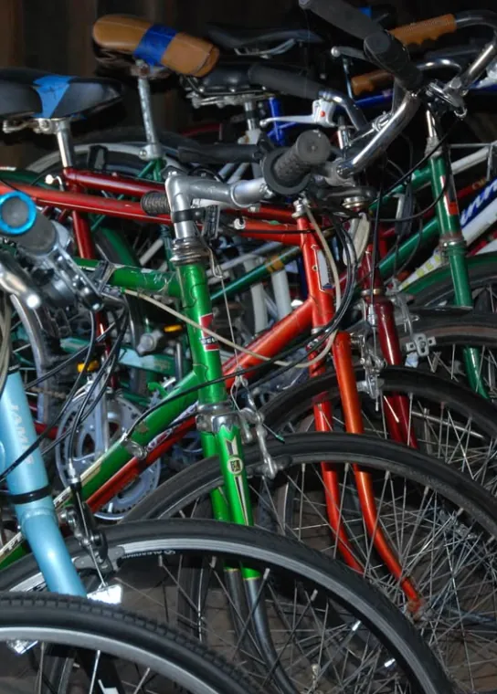 Adult road bikes waiting for new owners